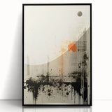 Urban Electric Abstract Canvas – Modern Grunge Art Print