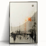 Urban Electric Abstract Canvas – Modern Grunge Art Print