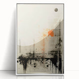 Urban Electric Abstract Canvas – Modern Grunge Art Print