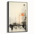 Urban Electric Abstract Canvas – Modern Grunge Art Print