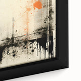 Urban Electric Abstract Canvas – Modern Grunge Art Print