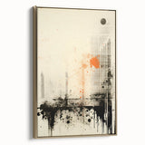 Urban Electric Abstract Canvas – Modern Grunge Art Print