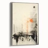 Urban Electric Abstract Canvas – Modern Grunge Art Print
