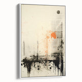 Urban Electric Abstract Canvas – Modern Grunge Art Print