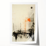 Urban Electric Abstract Canvas – Modern Grunge Art Print
