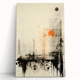 Urban Electric Abstract Canvas – Modern Grunge Art Print