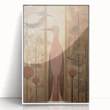 Elegant Electric Bird Canvas – Modern Nature-Inspired Art Print
