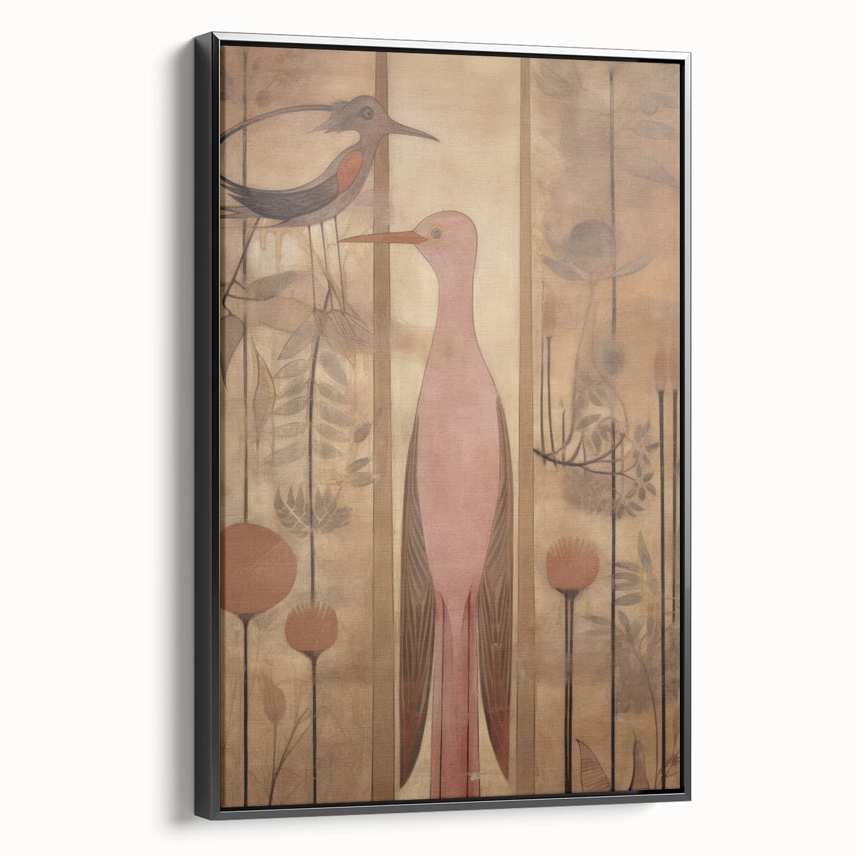 Elegant Electric Bird Canvas – Modern Nature-Inspired Art Print