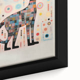 Abstract Electric Cat Canvas – Colorful Modern Art Print