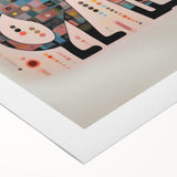 Abstract Electric Cat Canvas – Colorful Modern Art Print