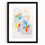 Vibrant Electric Abstract Swirls Canvas – Modern Dynamic Art Print