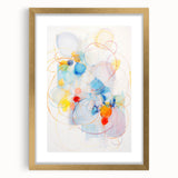 Vibrant Electric Abstract Swirls Canvas – Modern Dynamic Art Print