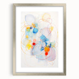 Vibrant Electric Abstract Swirls Canvas – Modern Dynamic Art Print