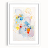 Vibrant Electric Abstract Swirls Canvas – Modern Dynamic Art Print