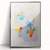 Vibrant Electric Abstract Swirls Canvas – Modern Dynamic Art Print