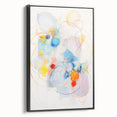Vibrant Electric Abstract Swirls Canvas – Modern Dynamic Art Print