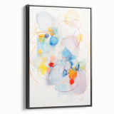 Vibrant Electric Abstract Swirls Canvas – Modern Dynamic Art Print