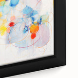 Vibrant Electric Abstract Swirls Canvas – Modern Dynamic Art Print