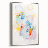 Vibrant Electric Abstract Swirls Canvas – Modern Dynamic Art Print