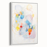 Vibrant Electric Abstract Swirls Canvas – Modern Dynamic Art Print