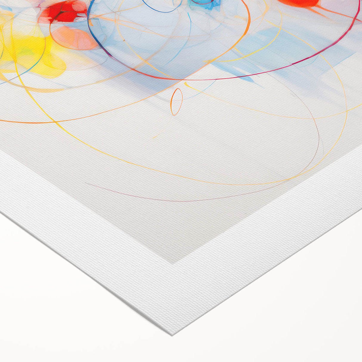 Vibrant Electric Abstract Swirls Canvas – Modern Dynamic Art Print