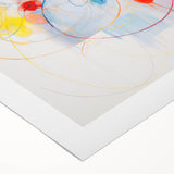 Vibrant Electric Abstract Swirls Canvas – Modern Dynamic Art Print