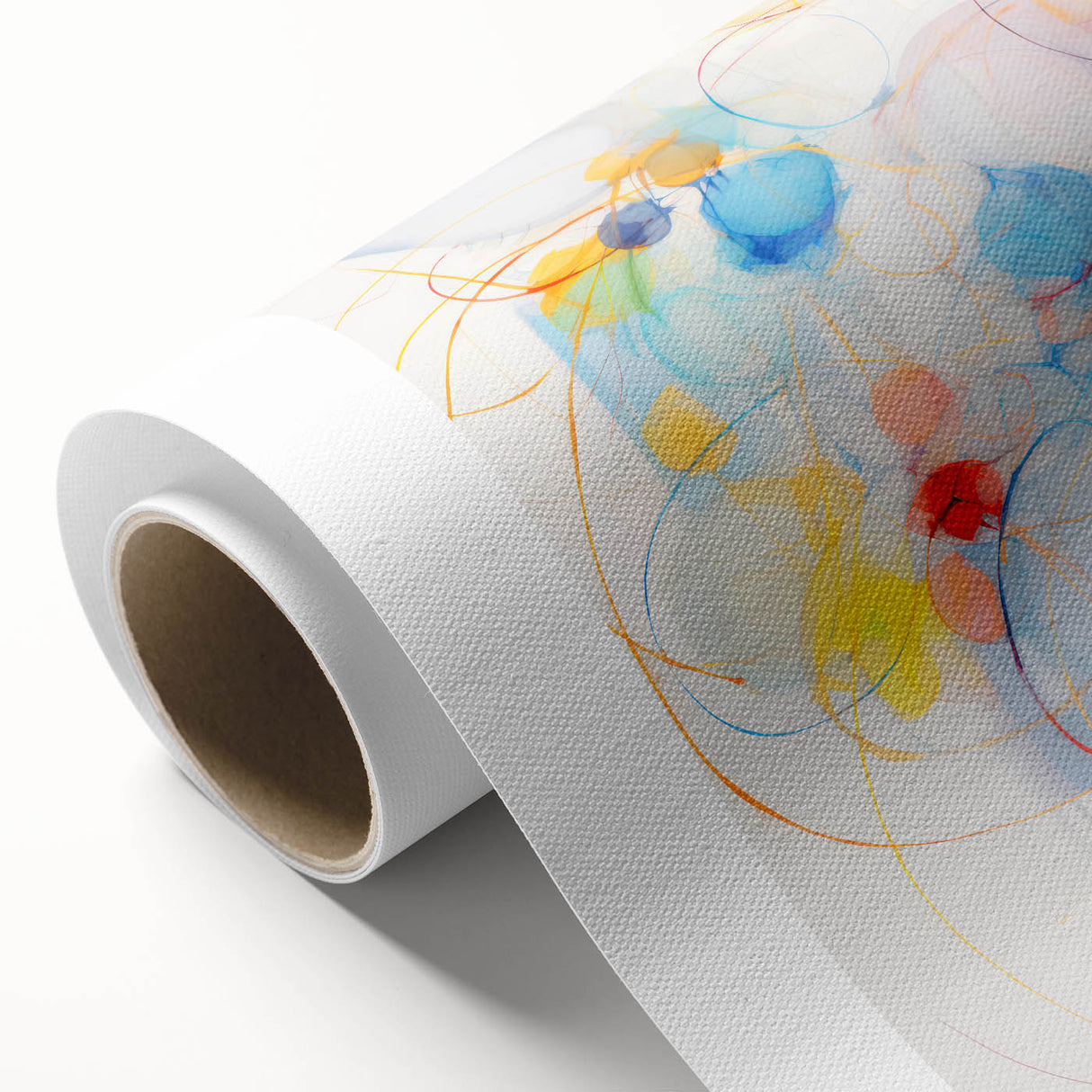 Vibrant Electric Abstract Swirls Canvas – Modern Dynamic Art Print