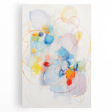 Vibrant Electric Abstract Swirls Canvas – Modern Dynamic Art Print