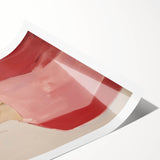 Modern Electric Portrait Canvas – Elegant Pink Art Print