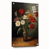 Electric Floral Still Life Canvas – Bold Modern Art Print