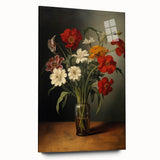Electric Floral Still Life Canvas – Bold Modern Art Print