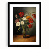 Electric Floral Still Life Canvas – Bold Modern Art Print