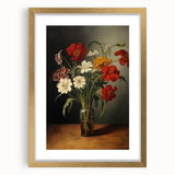 Electric Floral Still Life Canvas – Bold Modern Art Print