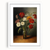 Electric Floral Still Life Canvas – Bold Modern Art Print
