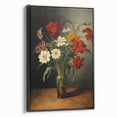 Electric Floral Still Life Canvas – Bold Modern Art Print