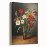 Electric Floral Still Life Canvas – Bold Modern Art Print