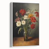 Electric Floral Still Life Canvas – Bold Modern Art Print
