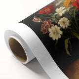 Electric Floral Still Life Canvas – Bold Modern Art Print