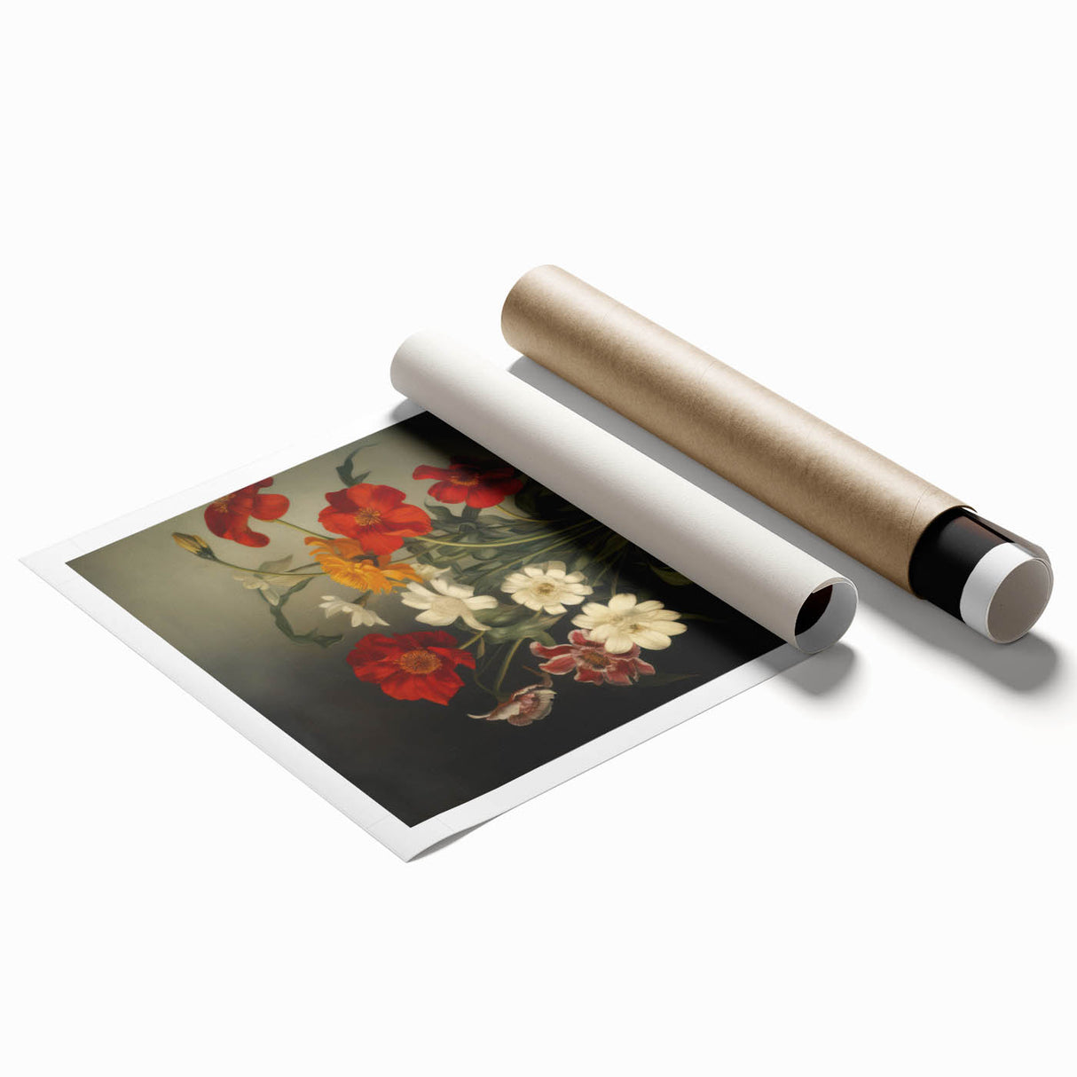 Electric Floral Still Life Canvas – Bold Modern Art Print