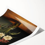 Electric Floral Still Life Canvas – Bold Modern Art Print