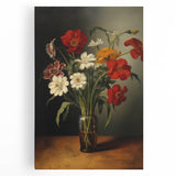 Electric Floral Still Life Canvas – Bold Modern Art Print