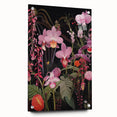 Modern Electric Floral Wall Art - Vibrant and Dynamic Botanical Print