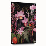 Modern Electric Floral Wall Art - Vibrant and Dynamic Botanical Print