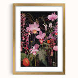 Modern Electric Floral Wall Art - Vibrant and Dynamic Botanical Print