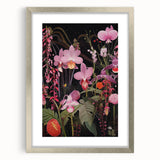 Modern Electric Floral Wall Art - Vibrant and Dynamic Botanical Print