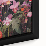 Modern Electric Floral Wall Art - Vibrant and Dynamic Botanical Print