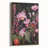 Modern Electric Floral Wall Art - Vibrant and Dynamic Botanical Print