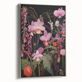 Modern Electric Floral Wall Art - Vibrant and Dynamic Botanical Print