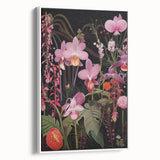 Modern Electric Floral Wall Art - Vibrant and Dynamic Botanical Print