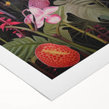 Modern Electric Floral Wall Art - Vibrant and Dynamic Botanical Print